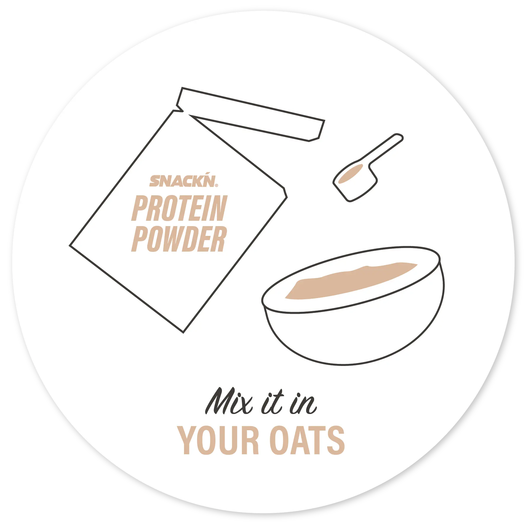 Mix protein in your oats