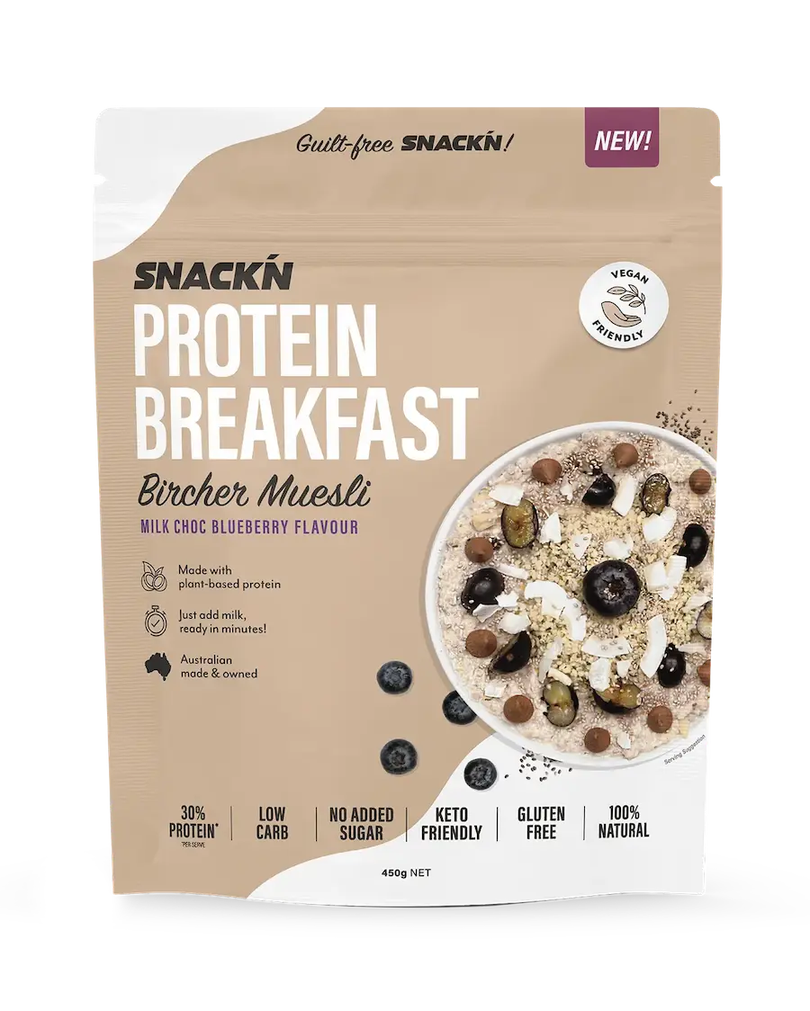 SNACKN Protein Breakfast Milk Choc Blueberry